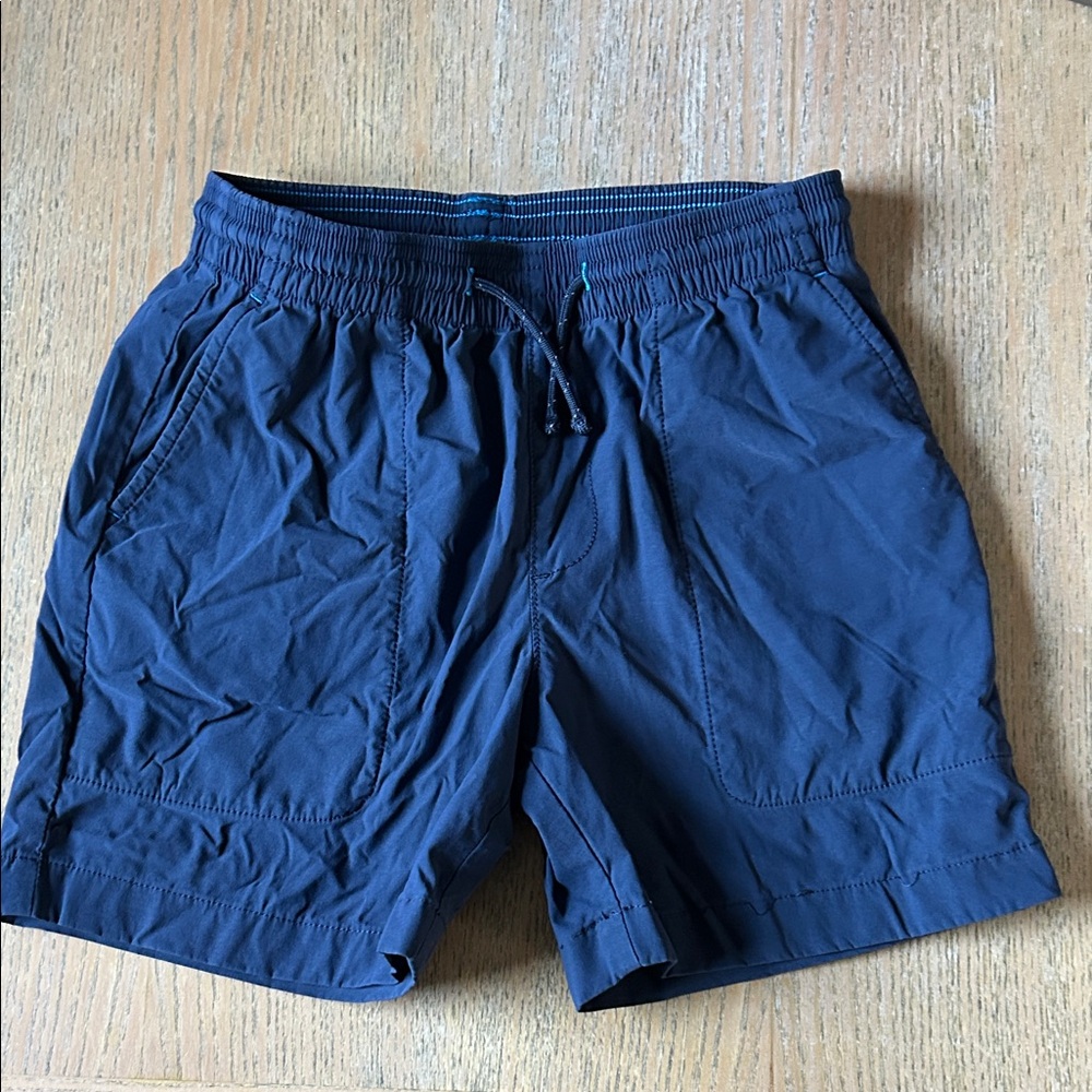 Crewcuts Boys Navy Blue Elastic Waist Tech Dock Shorts